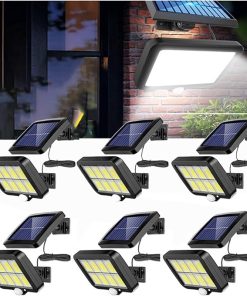 6Pcs Solar Motion Sensor LED Wall Lights for Garden Security 2