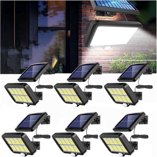6Pcs Solar Motion Sensor LED Wall Lights for Garden Security - Image 2