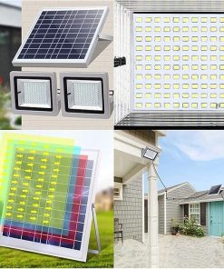 Super Bright LED Solar Flood Light with Remote Control for Gardens 2