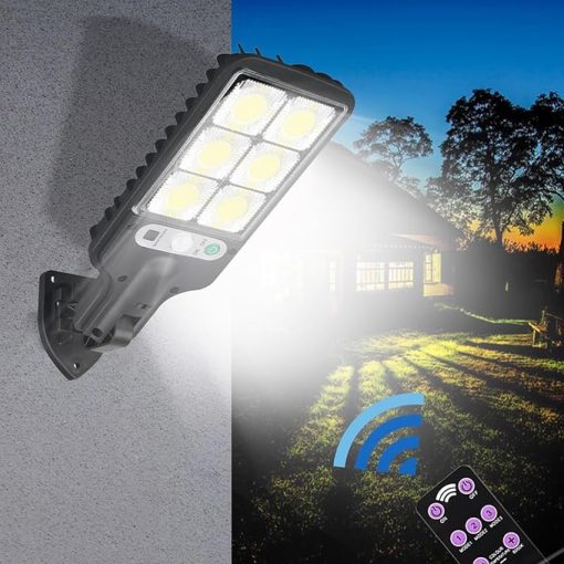 Solar Wall Lights Outdoor Remote Control Security 3 Lighting Modes  
Solar Motion Sensor Outdoor Lights for Christmas Garden Decor