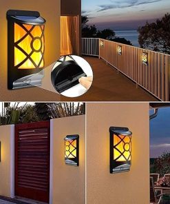 Solar Flame Lights Outdoor for Garden Patio Pathway Dusk to Dawn 2