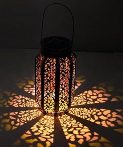 Christmas Solar Lanterns 4 Pack Large Waterproof for Outdoor Decor