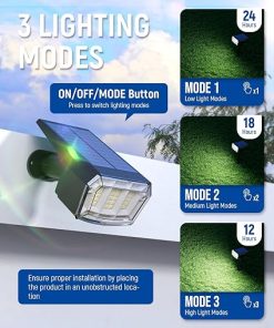 Outdoor Waterproof Solar Spot Lights 10 Pack with 63 LED Lighting 2