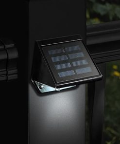 Classy Caps Solar Deck and Wall Lights Black High-Performance LED 2