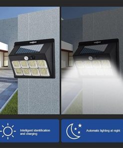 Ultra Bright COB LED Solar Wall Light with Motion Sensor for Gardens 2