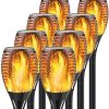16 Pack Solar Powered Fence Lamps Warm White LED Outdoor Lighting 4