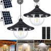 300W Solar Outdoor Lights 4-Pack with Motion Sensor and Remote Control 4