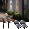 Kohara Solar Powered Ground Light 20 LED Landscape Lighting 4 Pack 3