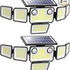 Color Changing Solar Pathway Lights 8 Pack IP68 Waterproof Outdoor 3