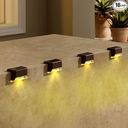 Outdoor Solar Deck Lights 32 Pack Waterproof LED Garden Decor