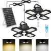 Solar Security Lights 2400mAh LED Motion Sensor Outdoor Flood Light 3