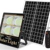 Solar LED Flood Light with Remote Outdoor Dusk to Dawn Sensor 4