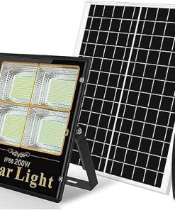 Solar LED Floodlight Outdoor Garden Security Light with Remote Control