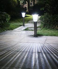 Modern IP55 Solar Lawn Light Stainless Steel Outdoor Garden LED Lamp 2