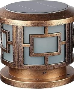 Solar Column Lights for Courtyard Garden and Outdoor Lighting
