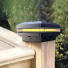 MOBYAT 4 Pack Solar Square Ground Lights for Outdoor Garden Use 3