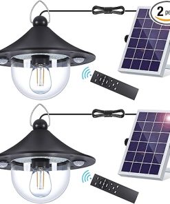 Ropelux Solar Shed Indoor Outdoor Lights 3000LM 5 Modes 2 Pack