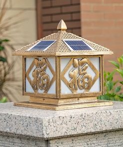 Waterproof Solar LED Post Cap Lights with Remote Control for Gardens 2