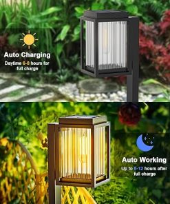 Upgraded 2-Piece Solar Channel Light Set for Outdoor Garden Use 2