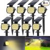 Upgraded 12-Pack Solar Post Cap Lights for 4×4 5×5 Deck Posts 3