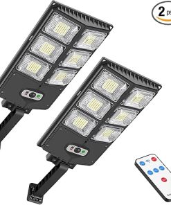 150W Waterproof Solar Lights Outdoor 8000LM LED Motion Sensor 2PACK