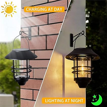 Waterproof Solar Lanterns for Outdoor Walls and Gardens – 4 Pack 2 Waterproof Solar Lanterns for Outdoor Walls and Gardens - 4 Pack - Image 2