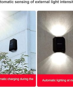 2 Pack Solar Wall Light Up and Down Outdoor Sunlight Sensor Lamp 2