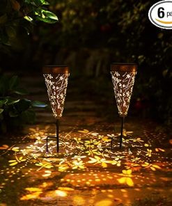 Dragonfly Solar Pathway Lights 6 Pack for Garden Outdoor Use