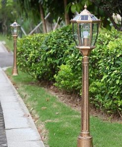 Antique Solar Street Lights Waterproof Garden Landscape Path Lamp 2