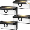 VIVOHOME Solar Motion Sensor Lights Outdoor 2500LM IP65 Waterproof