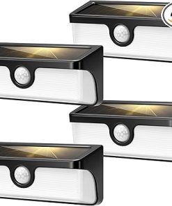 VIVOHOME Solar Motion Sensor Lights Outdoor 2500LM IP65 Waterproof