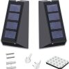 LED Solar Wall Lamps Waterproof for Outdoor Patio Deck Lighting 2 Pack 3