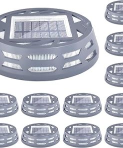Outdoor Solar Deck Lights for Driveway Marker with 3 Lighting Modes
