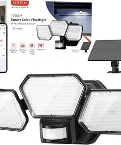 Smart Solar Outdoor Lights 330° Adjustable IP65 Flood Lights with App Control
