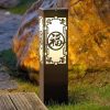 Waterproof Solar Post Light Outdoor Garden Fence Pillar Lamp E27 3