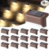 Solar Power Motion Sensor Wall Light Outdoor Waterproof Garden Lamp 4