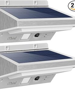 Solar Powered Outdoor Motion Sensor Lights for Yard and Patio 2 Pack