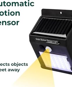 Solar Motion Sensor Wall Lights 4-Pack Waterproof LED Outdoor Security 2