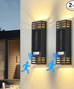 Solar LED Outdoor Wall Sconce Light IP65 Waterproof for House Yard