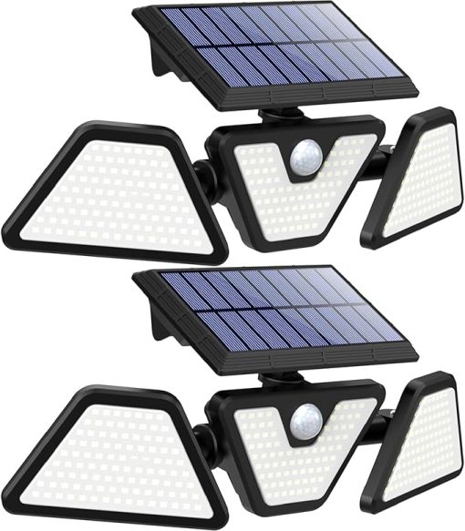 Motion Sensor Outdoor LED Lights 2 Pack and Solar Spot Lights 1 Pack - Image 2