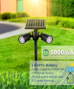 Solar Motion Sensor Lights for Outdoor Use – 2 Pack Security Floodlights 2
