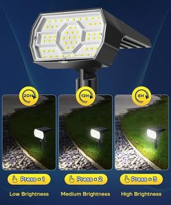 Solar Powered Outdoor Waterproof Lights 56LED IP68 for Garden Pathway 2