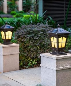 Solar LED Outdoor Pillar Light for Courtyard Garden Lighting 2