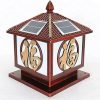 Solar Post Lights Square Column Lamp for Outdoor Landscape Lighting