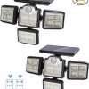 BrylaneHome Flamingo Solar Stake Lights Set of 10 for Outdoor Decor 3