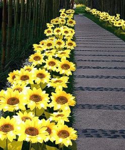 Sunflower LED Solar Lights for Outdoor Garden and Patio Decor 2