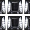 iGlow 8 Pack White Outdoor Solar LED Post Cap Lights for Garden 4