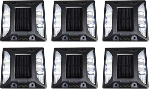 Solar Driveway LED Lights IP68 Waterproof for Pathway Garden Yard