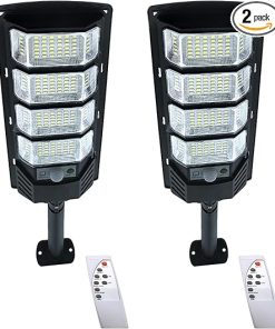 400W Dusk to Dawn Solar Street Lights for Waterproof Outdoor Use