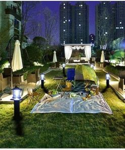 Solar LED Pole Lanterns Rust Proof Aluminum IP54 Outdoor Lighting 2